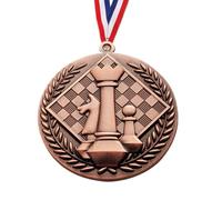 Générique Médailles De Récompense - Médailles Légères D'échecs Et De Sport 6,5 X 0,4 Cm, Trophée De Reconnaissance du Gagnant | Portables pour Et Adolescents avec Ruban De Cou, Accessoire De R