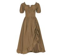 Générique Medieval Femme Robe Renaissance Costume Elfe Steampunk Viking Princesse Déguisement Gothique Médiéval Halloween Medievale Victorienne Sorcière Corset
