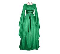 Générique Medieval Femme Robe Renaissance Victorienne Tenue Viking Corset Marron Elfe Deguisement Pirate Halloween Medievale Arwen Moyen Age Cosplay Vampire