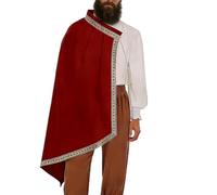 Générique Medieval Knight Cape - Renaissance Half - Shoulder Shawl Men | LARP Costume Cloak,Renaissance Fair & Halloween | Perfect For Stage Theme Parties Carnivals &Medieval Themed Events