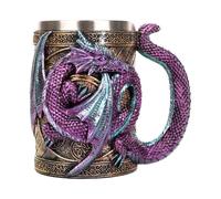 Générique Medieval Mug, 3D Medieval Dragon Beer Mug Coffee Cup, 568ml Novelty Stainless Steel Dragon Lovers Drinking Cup for Parties Hosting Themed Parties Decoration