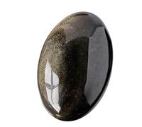 Générique Meditation Crystals - Obsidian Stones | Healing Crystals | Tiger Eye Oval Palm Pocket Stone | Crystal Hand Carved