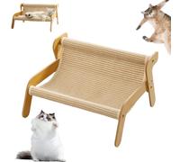 Générique Mellowkin Cat Scratcher Couch, Mellowkin Cat Scratch Lounge Couch Sofa, Sisal Cats Chair, 2-in-1 Wear Resistant CatLounger Scratcher, Cooling Mat for Indoor Cats (A)