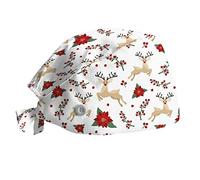 Générique Melon Et Bottes De Cuir Intégrale De Noël Femmes Chapeau Imprimer Loisirs Casquettes De Baseball Thermique Enfant Ski (D, One Size)