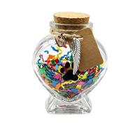 Générique Memorial Bottle for Pet Hair - Heart Shaped Glass Keepsake Storage Organizer | Dog Cat Memory Jar Decorative Pet Souvenir Container | for Shelf Desk Apartment Home Office School Commuting