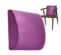 Générique Memory Foam Lumbar Cushion | Plush Slow-Rebound 32x30x10cm | Office and Car Back Support Pillow | Ergonomic Chair Pad for Lower Back Relief, Black, Coffee, Gray