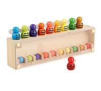 Générique Memory Matching Game - Educational Color Learning Toy | Bee Shape Color Matching Toy | Wood Memory Games, Interactive Guessing Game for Travel Kids Classroom Home Preschool, Wooden