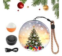 Générique Memory Orb Ball, Memory Sphere Video Lamp, Boule de Cristal Affichage Numérique HD, Cadeau Personnalisé Créatif 3D Pouranniversaires, Mariage, Noël, Halloween, Fête, Nuit, Souvenir,Orange