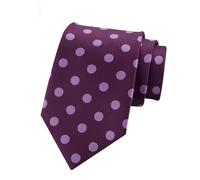 Générique Men Polka Dot Necktie Elegant Dot Pattern Tie for Business Suit, Formal Wedding Groom Groomsmen Tie
