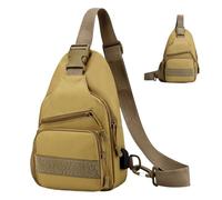 Générique Men Sling Pack, Waterproof Shoulder Backpack, 6.69x2.75x11.42 Inch Compact Utility Storage & Lightweight Outdoor, Carrier Pouch for Daily Commute, Camping, Hiking, Walking, Sports