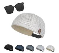 Générique Mens Breathable Mesh Brimless Hat, Outdoor Mesh Cap, Adjustable Cooling Skullcap, Lightweight, Breathable & Quick-Dry (05)