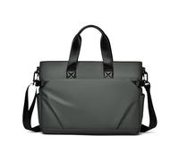Générique Men's Briefcase Black Waterproof Large Capacity Handbag Versatile Commute, Compatible For Business Laptop Bag Daily Crossbody(Green)