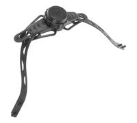 Générique Mentonnière Résistante à l'usure en Plastique Noir Boucle Ajustable pour Casque de Sécurité et Casque Vélo, Design Flexible pour Sports en Plein Air