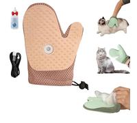 Générique Meowvo All-inOne Grooming Mist Glove for Pets, Anti-Static Double Sided Pet Grooming Gloves with Spray, 3-in-1 Self-Cleaning Brush and Hydrating Spray Glove for Dogs & Cats (Pink)