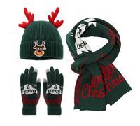 Générique Mere Noel Cadeau pour Femme Bordeaux Rouge Accessoire Cape Pyjama Famille Grand Modèle Costume Pailleté Beige Bonnet Bebe