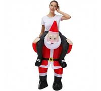 Générique Mere Noel Costume,Combinaison Gonflable De PèRe NoëL pour Les FêTes Et éVéNements à ThèMe - Tenue Originale (Red One Size)