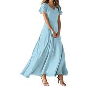 Générique Mes Commandes en Cours De Livraison Robe Femme Boheme Chic Taille Empire Ensemble Pantalon Et Haut Fluide Longue Elegant Disco Boutonnée Devant Robe Temoin De Mariage Femme Fond (A11,M)