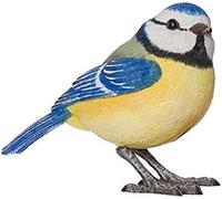 Générique Mésange Bleue en Résine, Sculpture d'Oiseau Réaliste, Belle Fabrication, 8 x 5 x 11 cm
