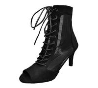 Générique Mesdames maille creuse bouche de poisson fines sandales hauts bottes décontracté respirant grande taille sandales Botte Hiver Chaude (37)