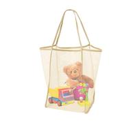 Générique Mesh Beach Bag, Breathable Transparent Tote, Summer Travel Organizer, Large Capacity Carrier, Ideal for Camping, Water Park, Lake, Vacation, Picnic, Outdoor, 13.39x12.2x9.65 Inches