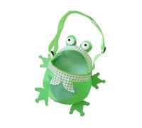 Générique Mesh Beach Tote, Frog-Shaped Mesh Bag, Lightweight Portable Seashell Collection Pouch with Adjustable Strap for Girls, Vacation, Pool, Shell Collecting, Travel Tote