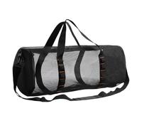 Générique Mesh Gym Bag, Large-Capacity Sports Duffle with Adjustable Shoulder Strap, Waterproof Bottom & Ventilated Design, Sturdy Scuba Gear Bag for Travel, Fitness, Camping, Swimming