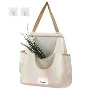 Générique Mesh Vegetable Bags, Reusable Fruit and Vegetable Storage Net Bags, Hangable Kitchen Storage Tote, Multifunctional Mesh Bags for Vegetables, Fruits, Grocery Organizing, Eco-Friendly
