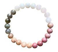 Générique Message 8 Bracelet Inoxydable Couleurs Classique Bracelet Individual Charm Petite Couple Phrases Naturelle Anneaux (Pink, One Size)