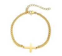 Générique Message Bracelet Jonc Rose Bijoux chaîne cubaine pour femme, bracelet à breloques en or véritable, réglable Jonc Hommes Bracelet Phrases Mm Anneaux (Gold, One Size)