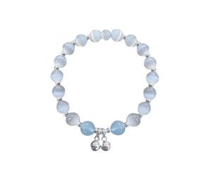 Générique Message Couple Bijoux All Matching Temperament Student Mamie De Couple Petite Empilable Bijoux (Blue, One Size)