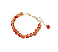 Générique Message Perles Anneaux Nouveau bracelet de perles en naturelle tempérament bracelet de perles personnalisé polyvalent léger et artisanat haut de gamme En Bijoux (Brown, One Size)