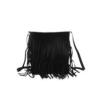 Générique Messager Élégant Avec Pompon Petit Format Carré Pour Un Usage Quotidien (Black One Size)