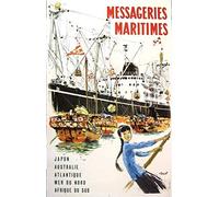 générique Messageries maritimes Japon Australie Asie Affiche Poster Reproduction - Format 50X70 cm sur Papier Luxe 300 GR. Qualité supérieure. Tous formats possibles. Nous Contacter.