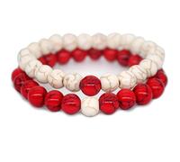 Générique Messages Bracelets Pour Rose Anneaux Strand Matching Bracelets Lovers Couples Amitié pour accessoire Avec De Anneaux (D, One Size)