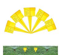 Générique Mesure des précipitations Jauge de Pluie - 5 x Gauge de gicleurs réutilisable | Gauge d'eau de Jardin Transparent | Pain de pelouse, Outil de Mesure de l'eau en Plastique, jauge de Pluie