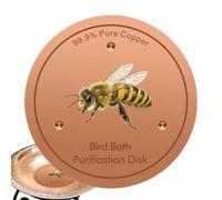 Générique Metal Bird Bath Disc 0.02 inch Bee Fountain Filtration