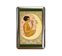 Générique Metal Card Case- Anti-Theft Slim Vintage Box, Protected Business Card Holder | Multi-Functional Wallet and Clip Unisex Organizer for Travel, Commuting, College, Women Money, Receipts