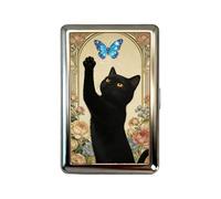 Générique Metal Card Case- Anti-Theft Slim Vintage Box, Protected Business Card Holder | Multi-Functional Wallet and Clip Unisex Organizer for Travel, Commuting, College, Women Money, Receipts