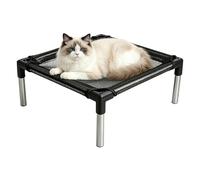 Générique Metal Frame Dog Cot Elevated Pet Bed - Raised Pet Beds with Breathable Mesh | Breathable Mesh Washable Portable Cot | Heavy Duty Raised Outdoor Dog Bed,for Campings