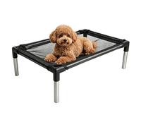Générique Metal Frame Dog Cot Elevated Pet Bed - Raised Pet Beds with Breathable Mesh | Breathable Mesh Washable Portable Cot | Heavy Duty Raised Outdoor Dog Bed,for Campings