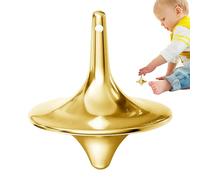 Générique Metal Gyro-Small Precision Alloy Top, Desktop Movie Prop, Long Rotation Fingertip Toy, Silent Office Fidget, Stress Relief, Pocket Portable Totem | for Adults