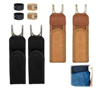 Générique Metal Hook Tactical Elastic Belt,Unisex Buckle-Less Invisible Waist Belts,Adjustable Side Elastic Waist Belt for Daily Wear