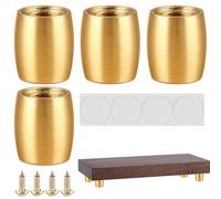 Générique Metal Legs Furniture, Sofa Feet Replacement, Non Slip Heavy Duty Protector Feet for Carpet, Dining Room, Kitchen, Leveling, Noise Reduction, Raising Desk, Bookcase