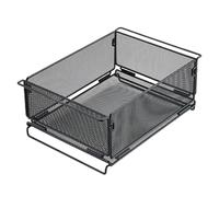 Générique Metal Mesh Pantry Organizer, Foldable Wire Basket, Reinforced Steel Grid with Anti-Rust Build, Industrial-Grade Storage with Farmhouse Style, Solution for Freezers and Restaurants