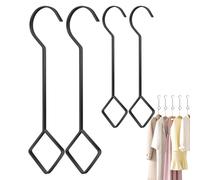 Générique Metal Plant Hanger Hooks - Heavy-Duty 4-Piece Extension Hooks Home Decor | Rust-Proof Multi-Use For Flower Baskets Bird Cages Lights | Space-Saving Decorative For Indoor Outdoor Use