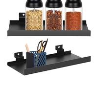 Générique Metal Slat Wall Shelves, Retail Display Slat Wall Shelve 10x4.3in Lightweight Smooth, Portable Metals Panel Accessories, Sturdy Organizer for Bedroom