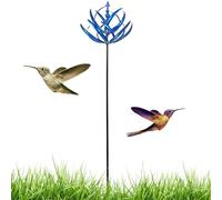 Générique Metal Spinner Garden Stake, Rotating Windmill Sculpture, Reusable Iron Sculpture Decor, Outdoor Metal Spinner for Patio Yard Lawn Garden Porch Landscape Decoration