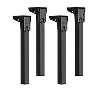 Générique Metal Table Legs - Furniture Accessories for DIY with Heavy Duty Hardware | Metal Material with Quick-Fold Function, Support for Home Office Study Desk
