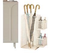 Générique Metal Umbrella Stand for Entrance Area - Rustproof Umbrella Stand Basket with Drip Tray | Organisateur Peu encombrant pour Appartements, Bureaux, hôtels et résidences étudiantes
