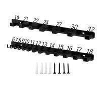 Générique Metal Wallmounted Wrench Organizer - Wrench Hanger | Wall Mount Wrenches Organizer Home Storage Hanger for Garage Shed Work Truck Van Garden Shop Mechanic Yard